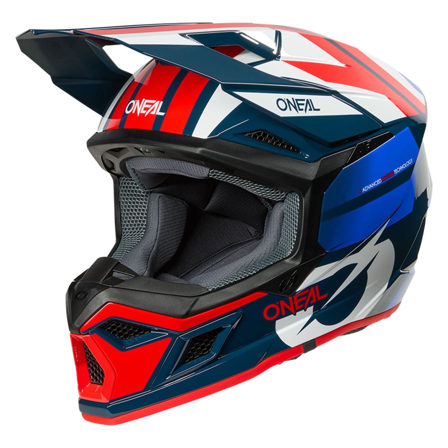 O'Neal 2026 3 SRS Ride Blue White Red Helmet
